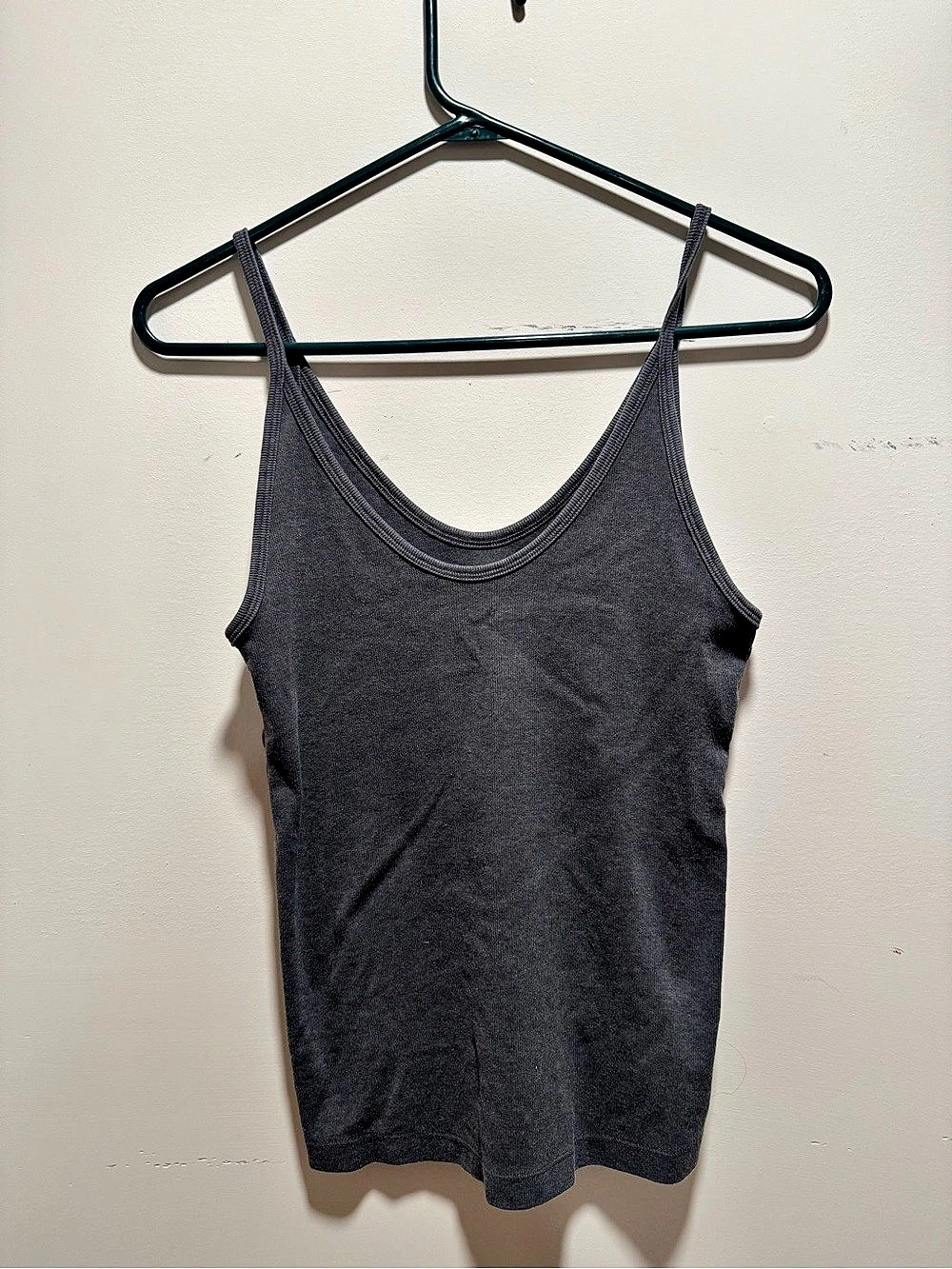 Universal Thread Ribbed Scoop Neck Tank Top Gray Small Like New